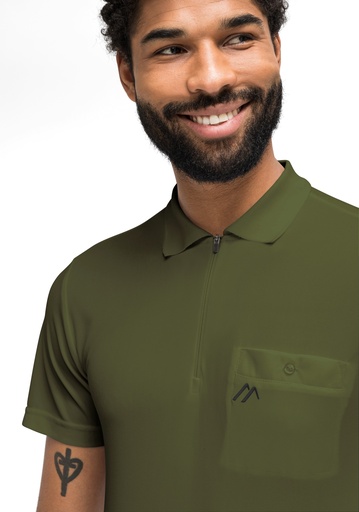 pánske polo tričko Maier Sports ARWIN 2.0 military green