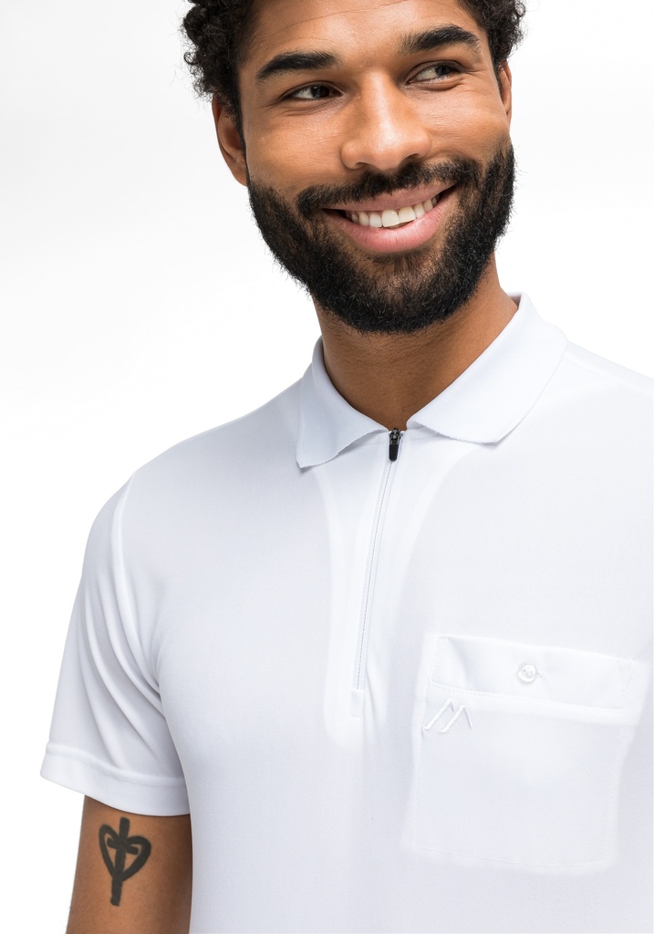 men's polo shirt Maier Sports ARWIN 2.0 white
