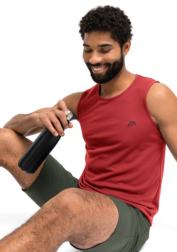 men's tank top Maier Sports PETER hot chili