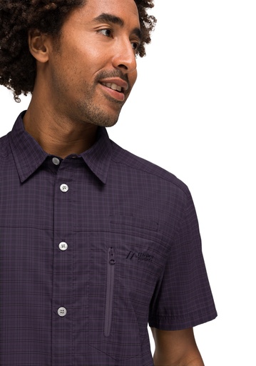 men's shirt Maier Sports MATS S/S gray check