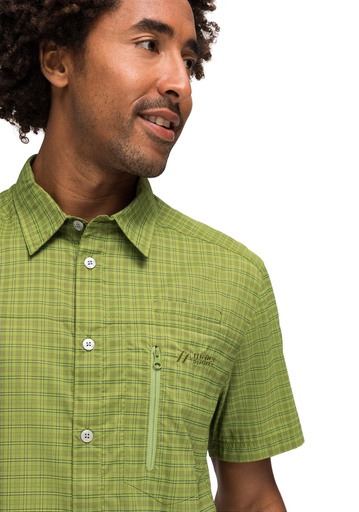 men's shirt Maier Sports MATS S/S green check