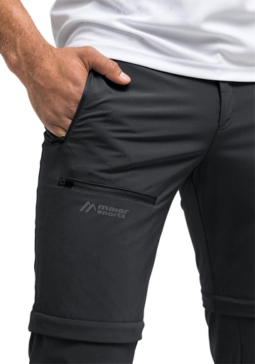 men's pants Maier Sports LATIT ZIP M black