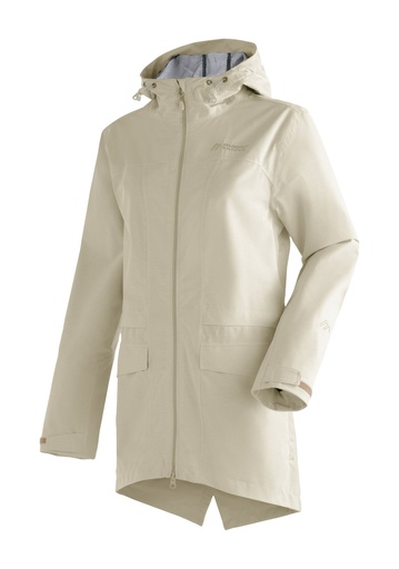 women's jacket Maier Sports ECHAZ COAT W brown rice stripe