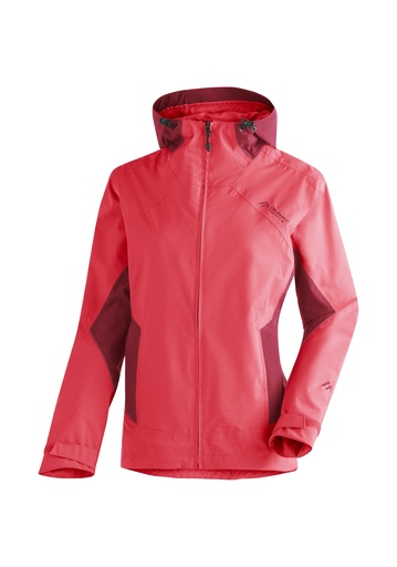 women's jacket Maier Sports PARTU REC W watermelon red/sun dried tomato