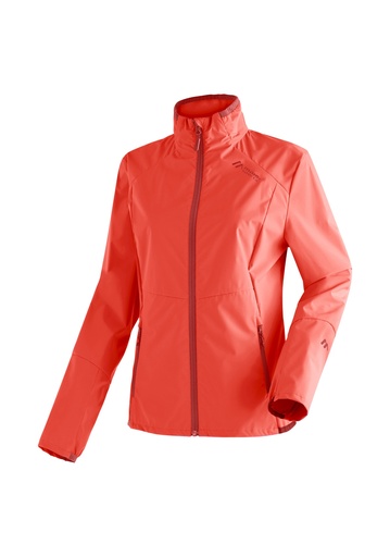 women's jacket Maier Sports BRIMS W watermelon red/sun dried tomato