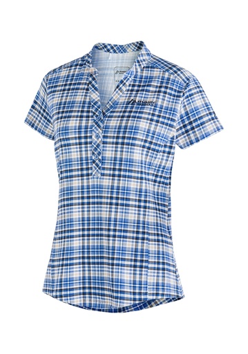 ladies' shirt Maier Sports ENZ S/SW blue check