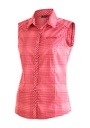 dámska košeľa Maier Sports SANA SLEEVELESS red/rose check