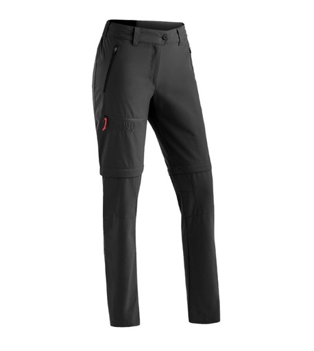 [3005415_10900] ladies hiking pants Maier Sports Nata Zip Loop black
