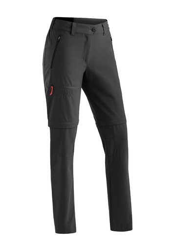 dámske turistické nohavice Maier Sports Nata Zip Loop black