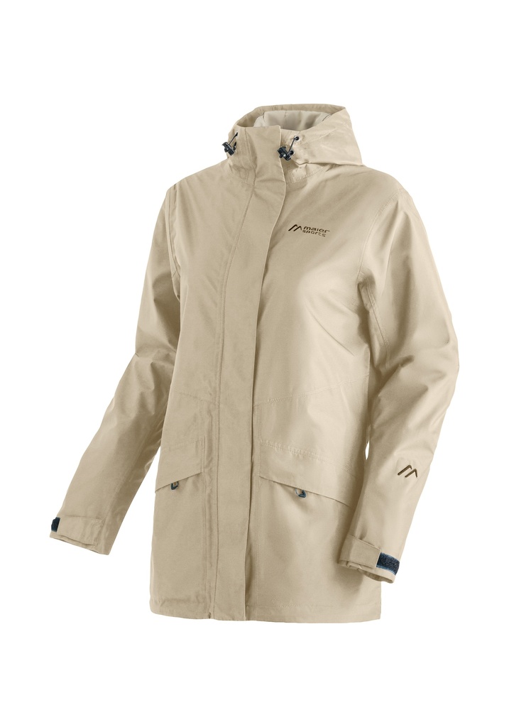 women's shorts Maier Sports Brocken Long W brown rice