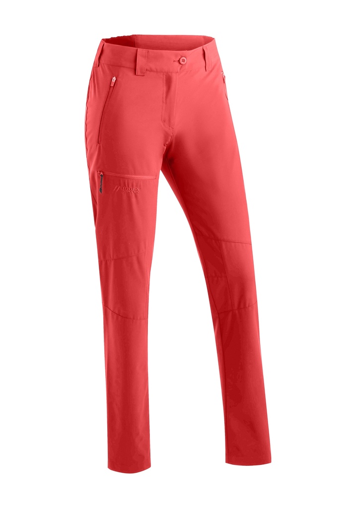 women's hiking pants Maier Sports Lulaka Loop red orcher