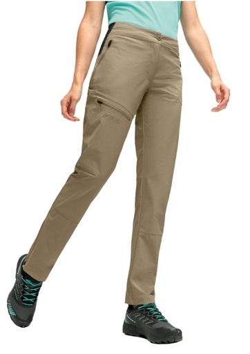 [3005414_10778] ladies hiking pants Maier Sports Inara slim Vario brown rice