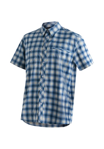 men's shirt Maier Sports KASEN S/SM blue check