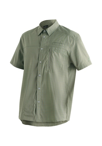 pánská košile Maier Sports MATS S/S green check