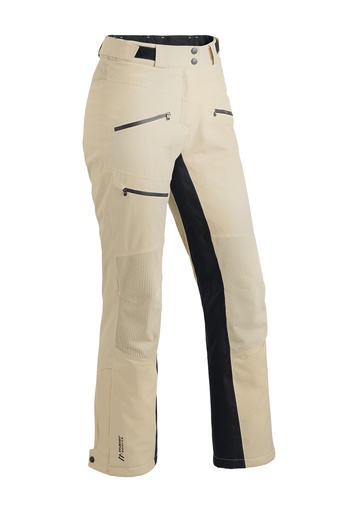 women's ski pants Maier Sports WHITEGLAM PANTS W muslin/black